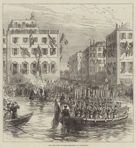 The New King of Spain embarking at Marseilles by Sir John Charles Robinson